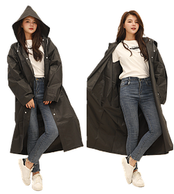 Дощовик для підлітків та дорослих Зріст 170 см Чорний (14003)