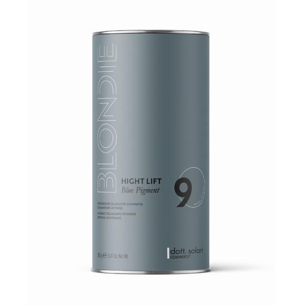 Знебарвлюючий порошок до 9 рівнів HIGHT LIFT блакитний dott. solari COSMETICS 500 г