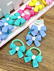 Резинки для волосся дитячі 10 пар/уп БАНТ