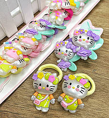 Резинки для волосся дитячі 10 пар/уп КІТІ