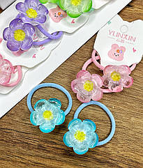 Резинки для волосся дитячі 10 пар/уп КВІТКА