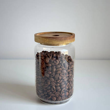 Банки для зберігання кави 800мл Ємність для кави з кришкою Банка для кави Контейнер для зберігання кави з кришкою, фото 1