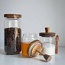 Банки для зберігання кави 800мл Ємність для кави з кришкою Банка для кави Контейнер для зберігання кави з кришкою, фото 5