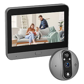Бездротовий Wi-Fi відеодомофон-оченят Tuya Smart Life 300PA з камерою й керуванням через смартфон