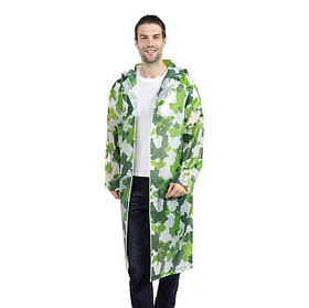 Плащ - дощовик для підлітків або дорослих "Камуфляж зелений" Зріст 170 см (14013)