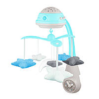 Дитяча Карусель музична Canpol babies 75/100_blu електрична з проектором, World-of-Toys
