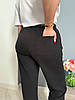 Жіночі стильні спортивні штани-палаццо з кишенями і широкою контрастною резинкою, норма і батал великі розміри, фото 6