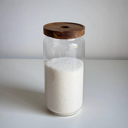 Ємність для сипучих з кришкою 1.2л Ємності зберігання Банки для сипучих продуктів з кришкою, фото 1