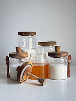 Ємність для сипучих з кришкою 1.2л Ємності зберігання Банки для сипучих продуктів з кришкою, фото 2