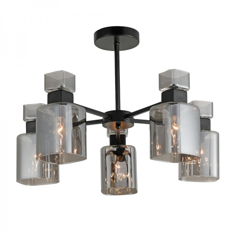 Люстра Ardero BL1150-1 OLIVIA під лампу чорний, фото 1