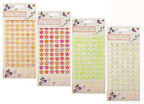 Наклейки Камінці Квіточки 22*9.5 см мікс