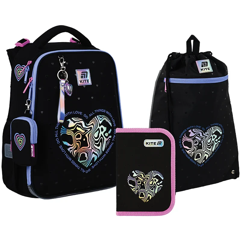 Шкільний набір Kite Education Love is SET_K25-531M-2 (рюкзак, пенал, сумка)