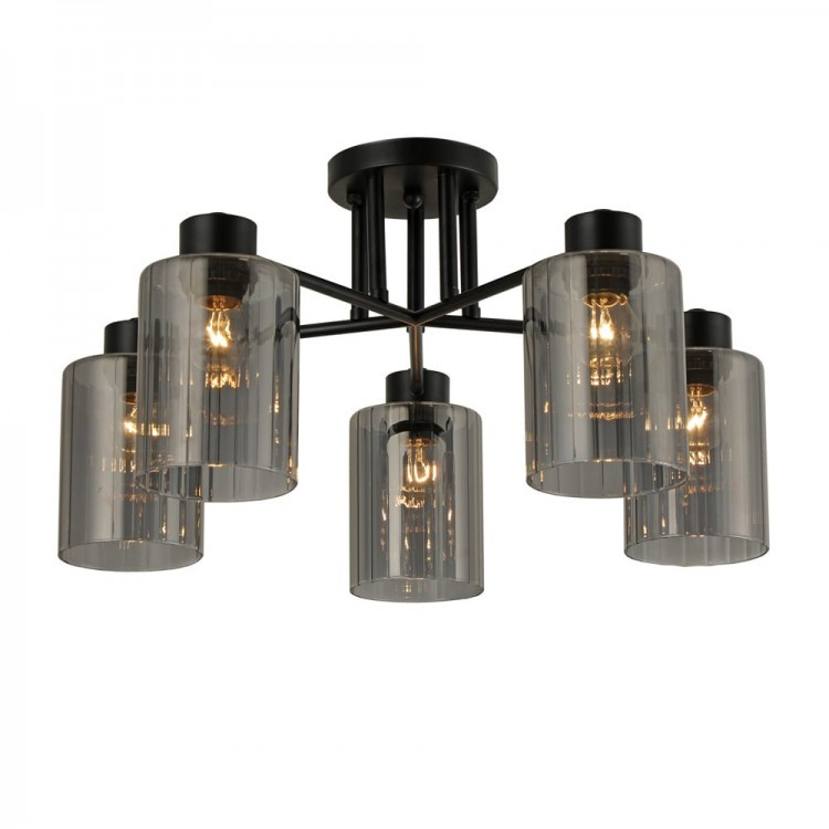 Люстра Ardero BL1350-1 OSTIN під лампу чорна, фото 1