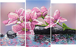 Схема для вишивання бісером Орхідея триптих