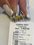 Срібні дитячі сережки з емаллю, фото 4