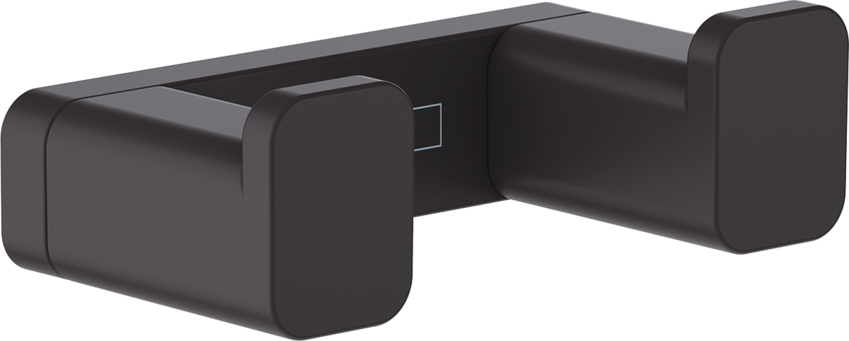 AddStoris Гачок подвійний 3.6 х1.6 x 6.6 см Matt Black (41755670)