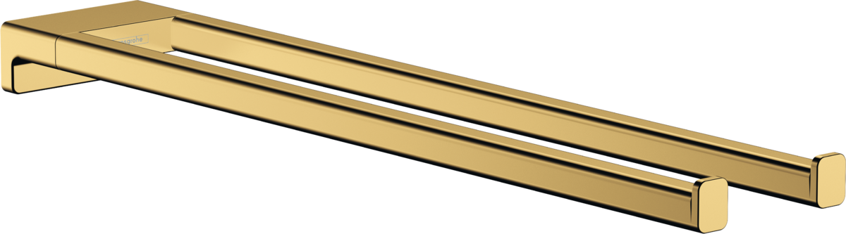 AddStoris Рушникотримач 44.5 см подвійний нерухомий Polished Gold Optic (41770990)