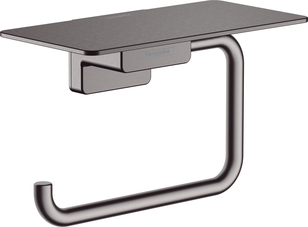 AddStoris Тримач паперу з полицею Brushed Black (41772340)
