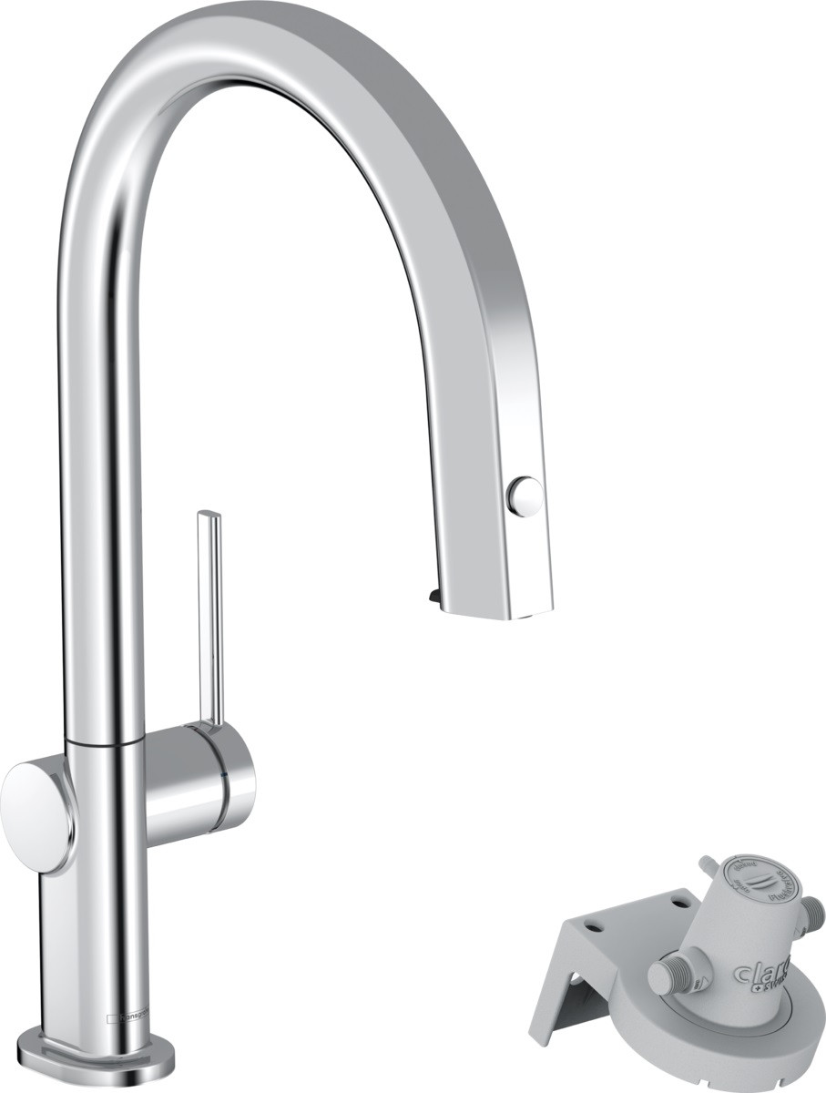 Змішувач Aqittura M91 FilterSystem 210 1jet pull-out Sbox кухонний, Chrome (76826000)