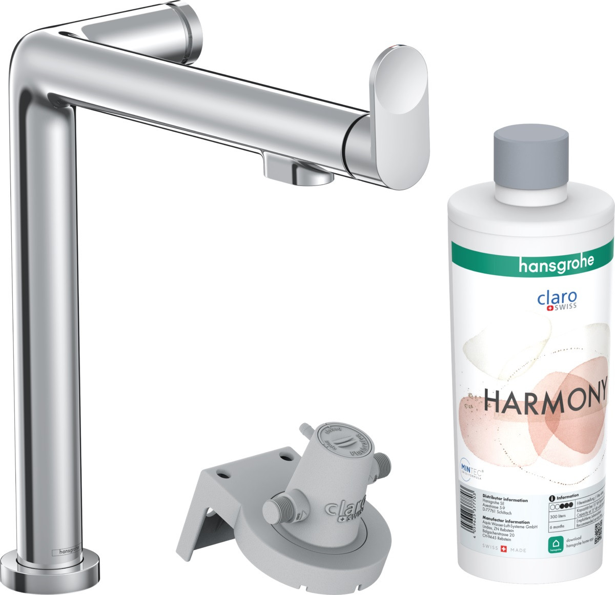 Змішувач Aqittura M91 FilterSystem 240 1jet кухонний сет з Harmony, Chrome (76802000)