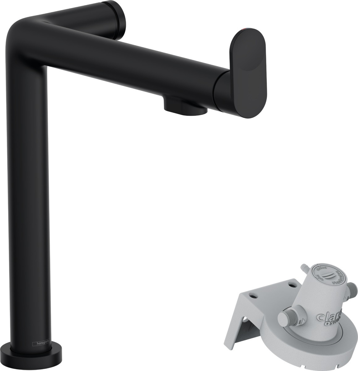 Змішувач Aqittura M91 FilterSystem 240 1jet кухонний, Matt Black (76804670)