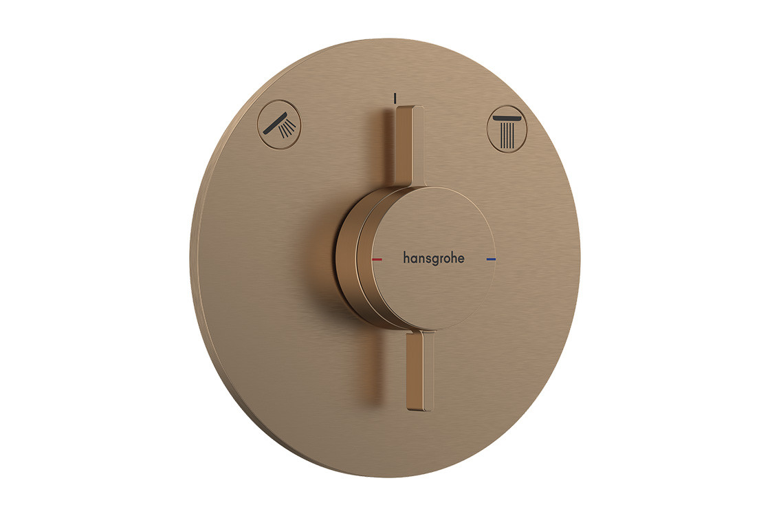 Змішувач прихованого монтажу DuoTurn S на 2 функції, Brushed Bronze (75418140)