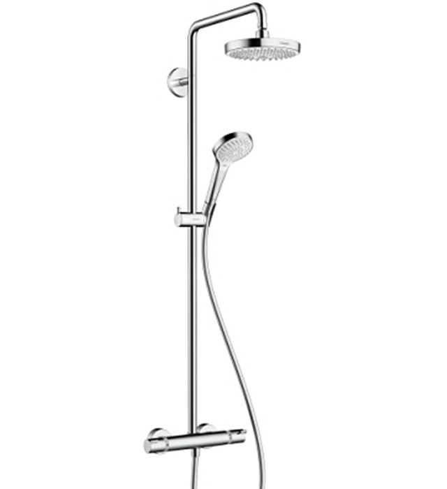 Душова система Croma Select S 180 2jet з термостатом, білий/хром (27253400)