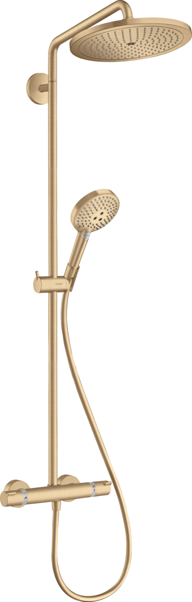 Душова система Croma Select S 280 1jet Showerpipe з термостатом Brushed Bronze (26890140)