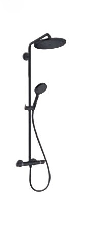 Душова система Croma Select S 280 1jet Showerpipe з термостатом Matt Black (26890670)