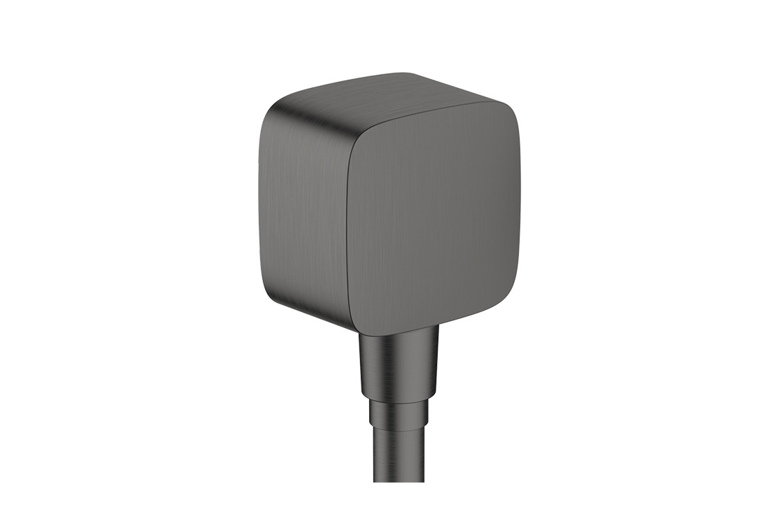 Шлангове під'єднання FixFit E зі зворотнім клапаном Brushed Black Chrome (26457340)