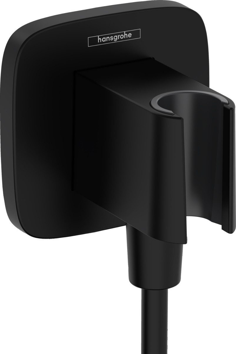 Шлангове під'єднання FixFit Porter Q з тримачем Matt Black (26887670)