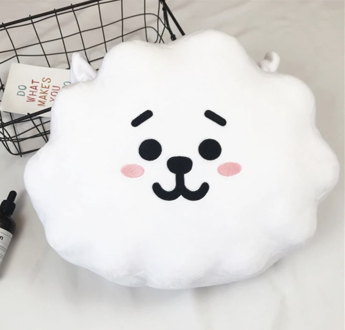 М'яка Іграшка Альпака ЕРДЖЕЙ BT21 Плюшева Подушка RJ ARMY персонаж BTS 37 см Блий (01351)