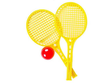 Набір для теніса дитячий 43*18*8 см жовтий арт.325 ТМ БАМСИК FG