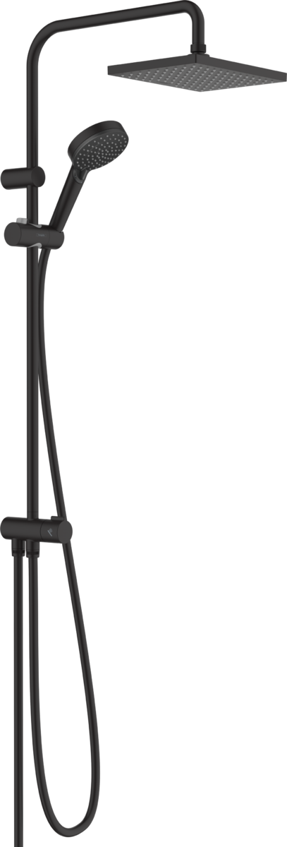 Душова система Vernis Shape Showerpipe 230 1jet Reno Matt Black (26282670)