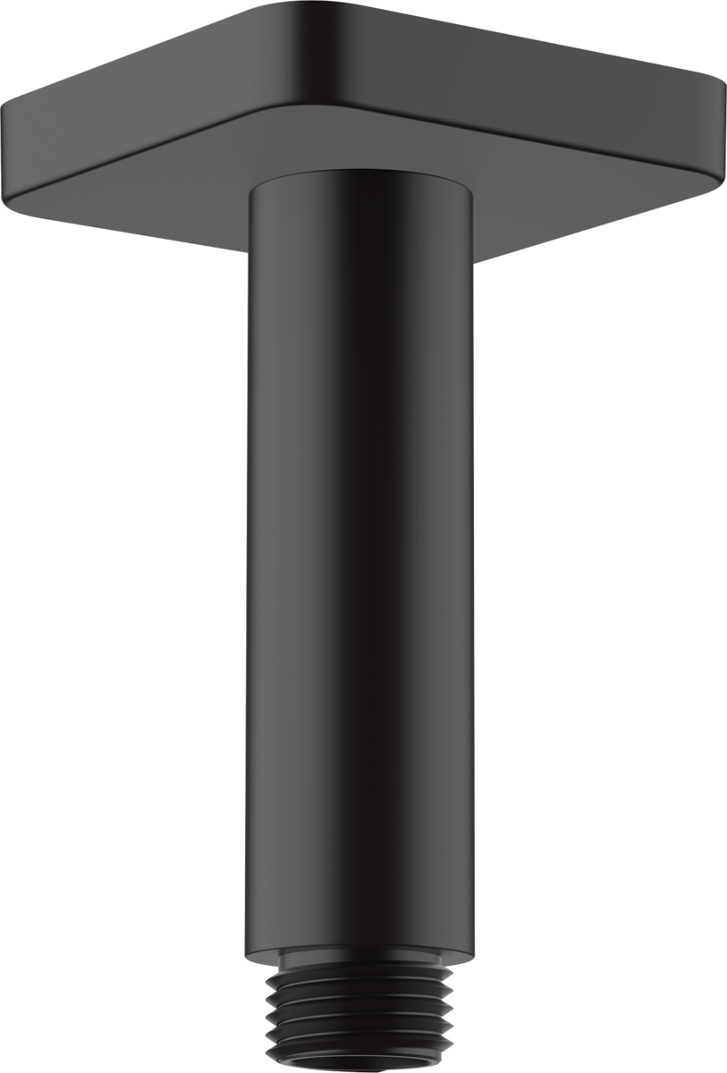 Кронштейн для верхнього душу зі стелі Vernis Shape 100 мм Matt Black (26406670)