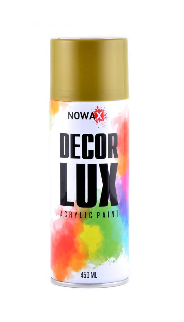 

NOWAX Diamond Decor Lux Акриловая спрей-краска золотой металлик NX48043 450мл