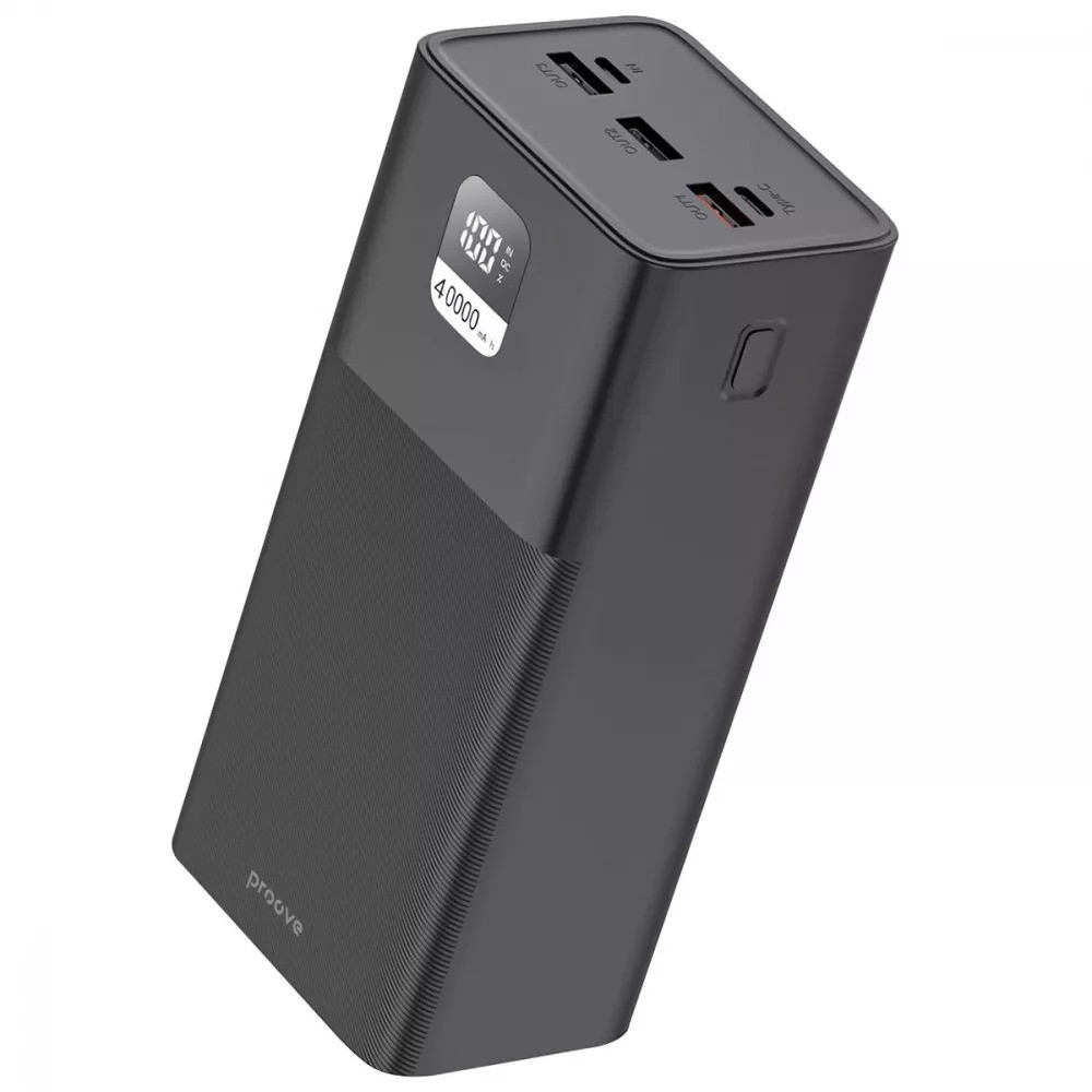 Універсальна мобільна батарея Proove Giant 100W 40000mAh Black (PBGI99320001), фото 1