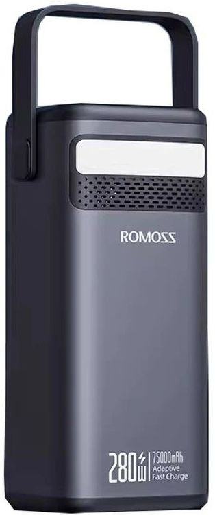 Універсальна мобільна батарея Romoss PMT75 75000mAh Black (PMT75-1E2-2133H), фото 1