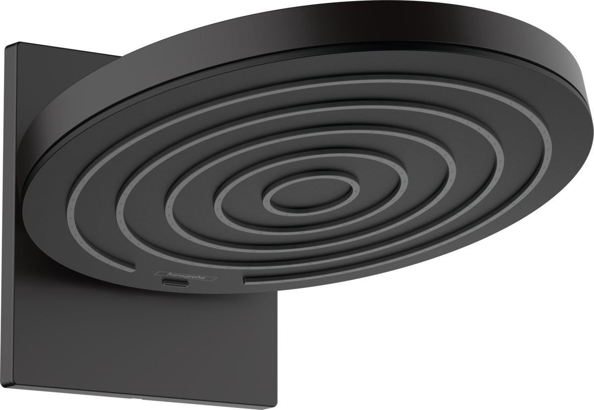 Верхній душ Pulsify 260 2jet EcoSmart з тримачем Matt Black (24151670)