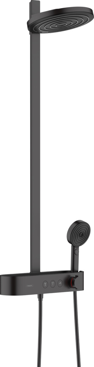 Душова система Pulsify S Showerpipe 260 2jet 400, Matt Black (24240670)