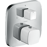 Термостат PuraVida прихованого монтажу на 2 споживача, білий/хром (15771400)