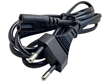 Шнур мережевий з вілкою і розьемом 2х0.75 TCom мідний, 1.8м