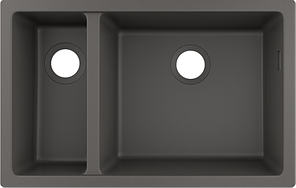 Кухонна мийка S510-U635 під стільницю 710х450 дві чаші 180/450 Stonegrey (43433290)