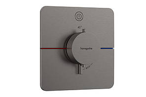 Термостат прихованого монтажу ShowerSelect Comfort Q на 1 функцію, Brushed Black Chrome (15581340)