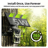 Фотолівка solar F8 4G LTE камера для полювання з відеореєстратором, нічним баченням, датчиком руху, фото 4