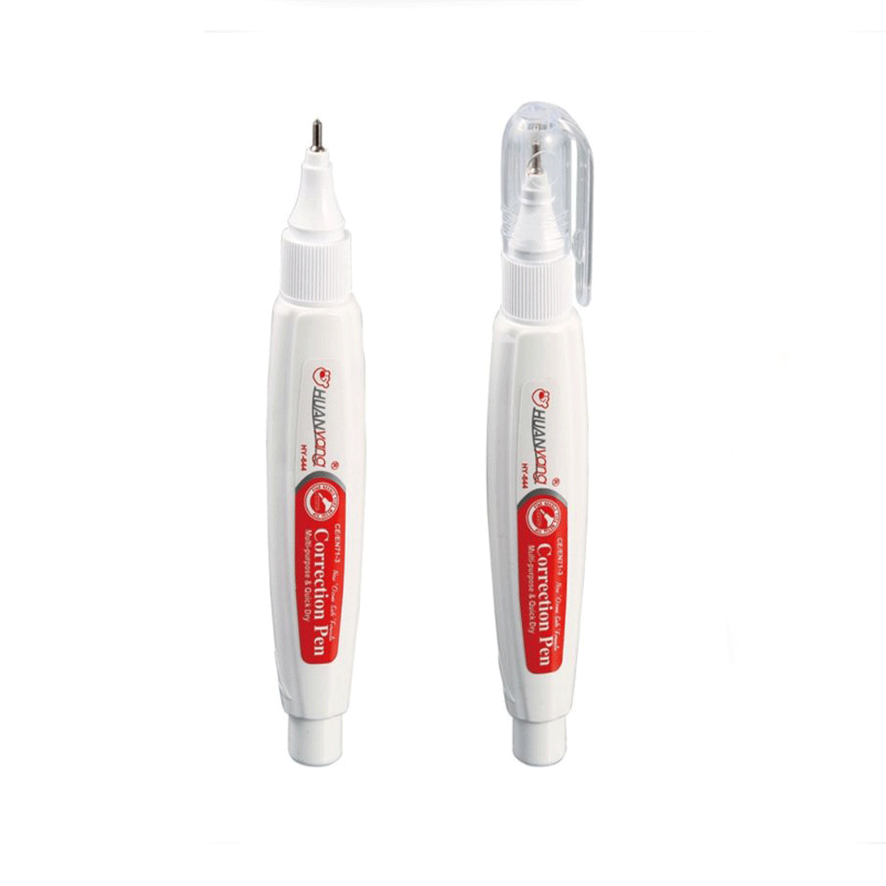 Коректор ручка HUANYANG 644 7 ml 24 шт металевим наконечником, фото 1