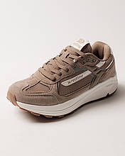 Кросівки чоловічі Restime 25104 бежеві текстиль замша