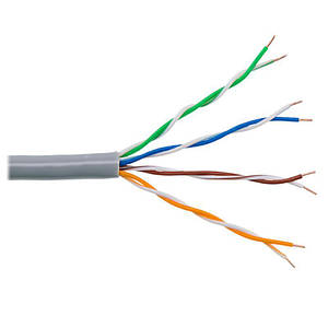 Кабель вита пари Atcom (60510) Standard FTP, 0.51 мм, ССА, CAT6, 1Gb/s, 305 м