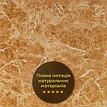 Декоративна ПВХ плита кремовий мармур 600*600*3mm (S) SW-00001619, фото 6