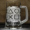 Пивний келих з гравіюванням Sony PlayStation, фото 3